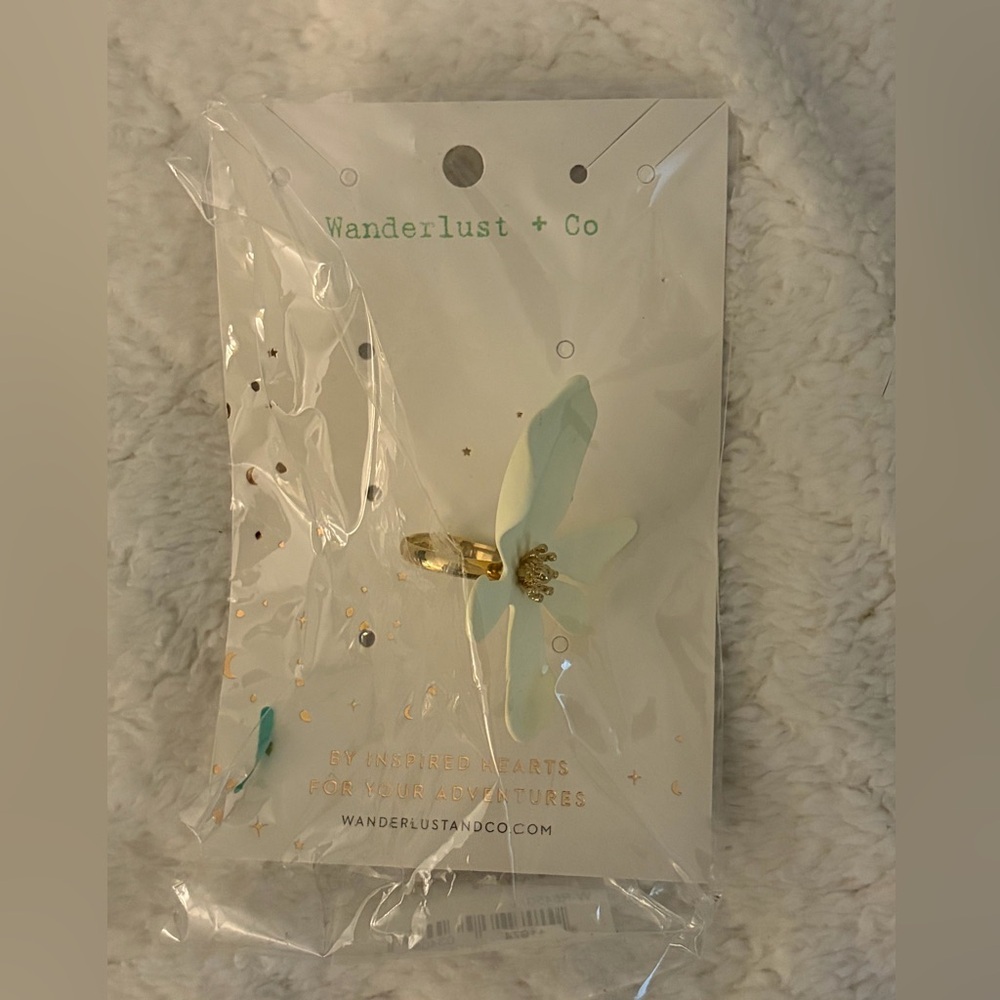 Wanderlust + Co Women’s Camilla Ivory Adjustable Ring NWT